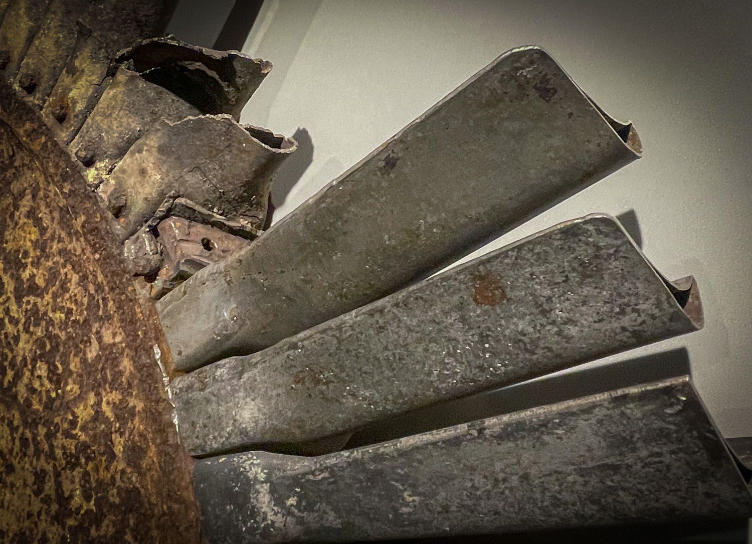 Turbinenschaufeln des Strahltriebwerks Jumo 004